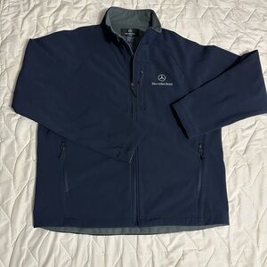 New  authentic 100% blue navy color Mercedes-Benz jacket size XL